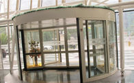 Cina 2 Wing Stainless steel  frame Automatic Revolving Door for Hotel / Bank / Airport perusahaan