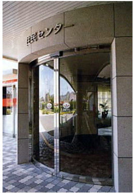 Cina Round Automatic Curved Sliding Door , hotel auto sliding glass door Distributor