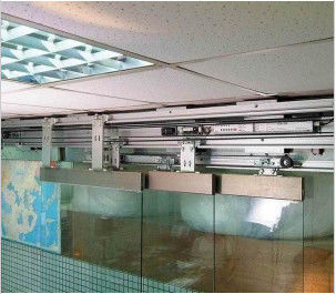Cina Office building commercial Telescopic Sliding Door 3*100kgs - 6*100kgs 120W Motor pemasok