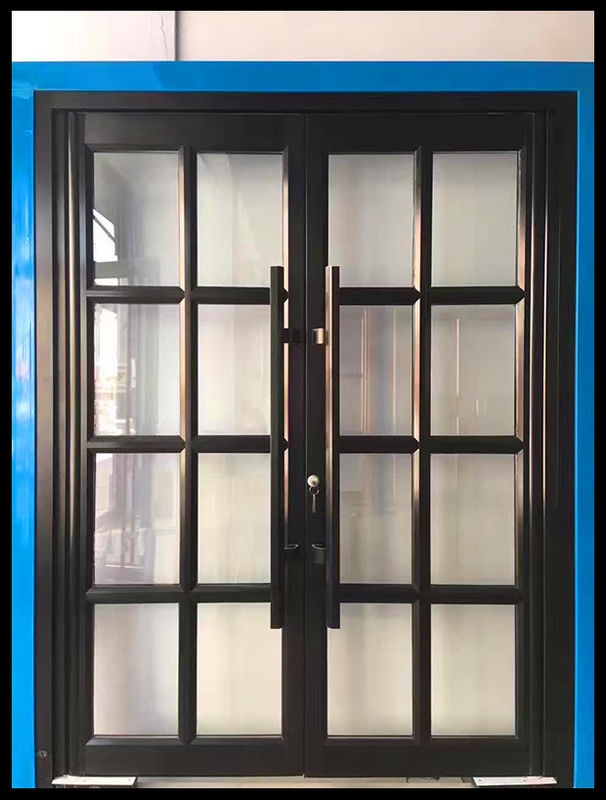 Besi Hitam Double lantai spring ayunan Pintu Kunci Elektronik OEM pintu kfc