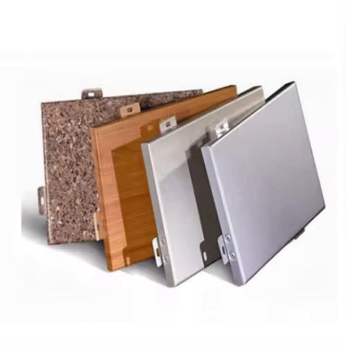 Dinding Aluminium-Glazed dengan Powder Coating 5mm-12mm Glass Thickness Coated Glass Color