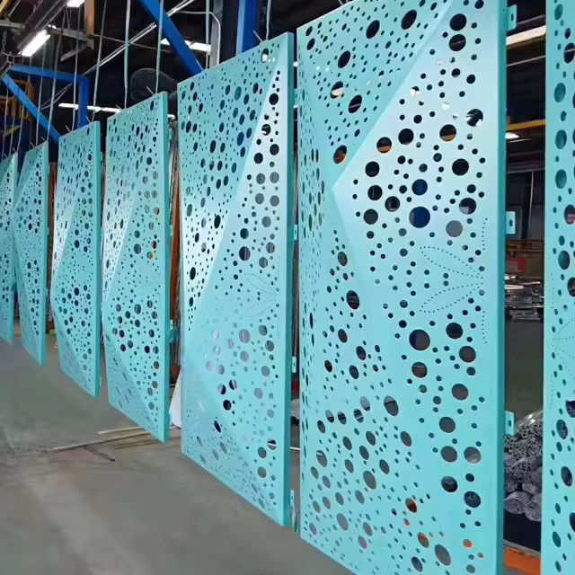 Dinding Aluminium-Glazed dengan Powder Coating 5mm-12mm Glass Thickness Coated Glass Color