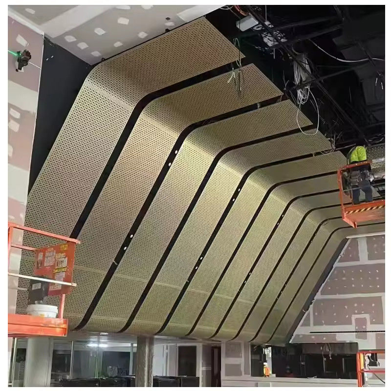 Dinding Aluminium-Glazed dengan Powder Coating 5mm-12mm Glass Thickness Coated Glass Color