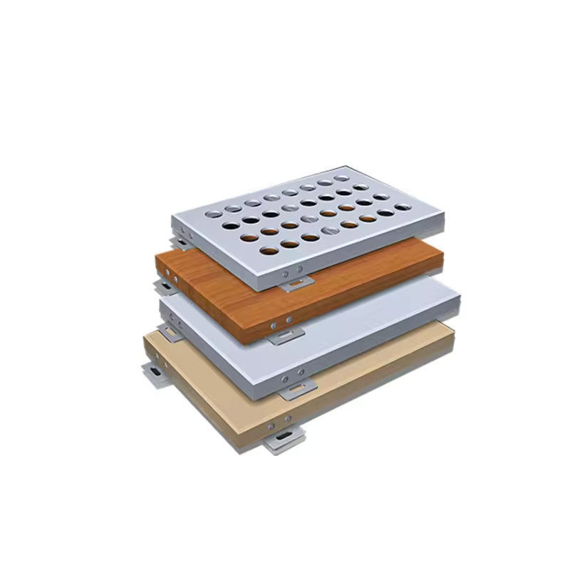 Aluminium Putih veneer eksterior dengan insulasi termal K=2.0-3.0W/ ((m2·K)