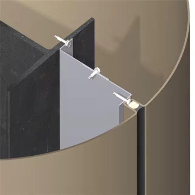 Fireproof Grade A Anodized Aluminium Veneer Curtain Wall dengan Kinerja Isolasi Suara ≥35dB