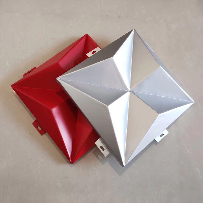 Fireproof Grade A Anodized Aluminium Veneer Curtain Wall dengan Kinerja Isolasi Suara ≥35dB