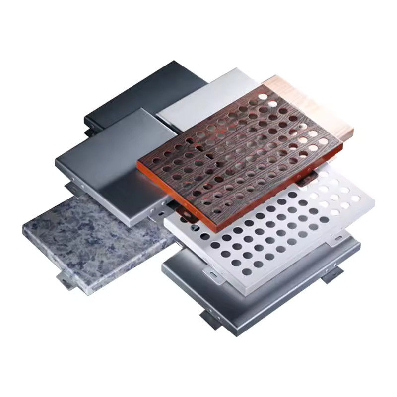 Tembok Tirai Aluminium Kaca Putih dengan Isolasi Suara 35dB K=2.0W/(m2·K) Isolasi Termal