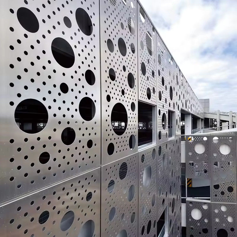 6m Kaca Aluminium Curtain Wall dengan 5 Tahun 3.0m3/(m2·h) Permeabilitas Udara