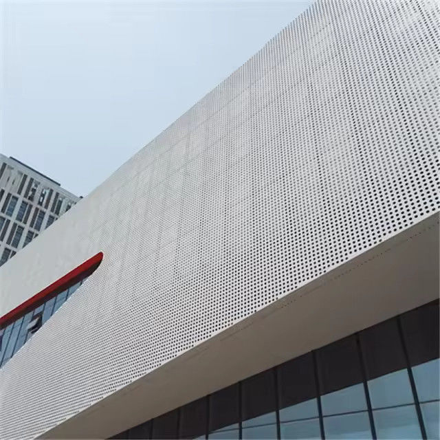Kelas A tahan api sistem siding aluminium dengan isolasi suara yang tinggi dan warna putih