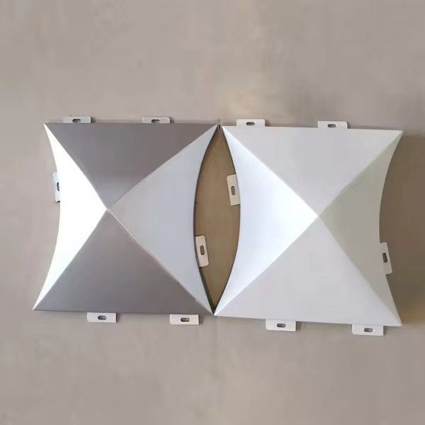 2mm tebal perak anti korosi aluminium veneer panel Dekorasi dinding interior