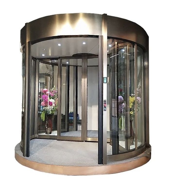 Pintu Berputar Otomatis yang Elegan dan Praktis untuk Bangunan Perusahaan