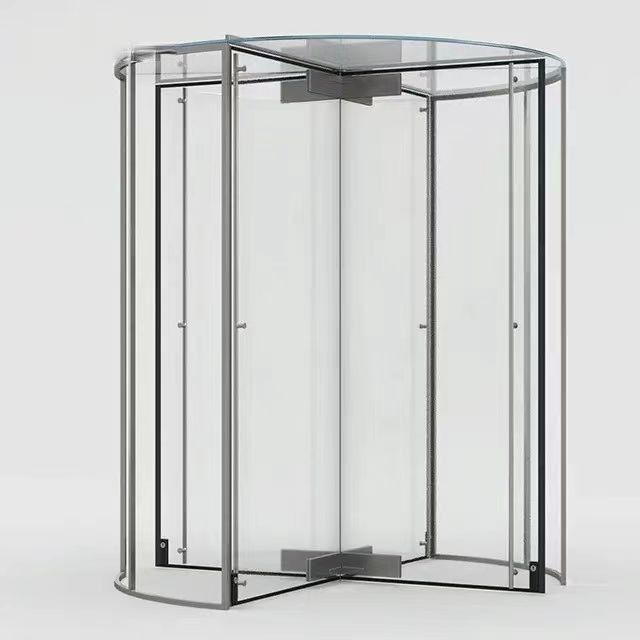 Ukuran standar dan kustom Pintu berputar otomatis dengan stainless steel finishing