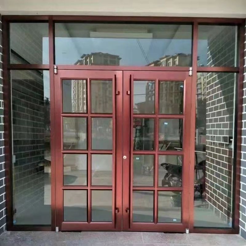 Pintu Kontrol Jauh Putih UPVC 24 inci pintu ayunan otomatis Pintu KFC