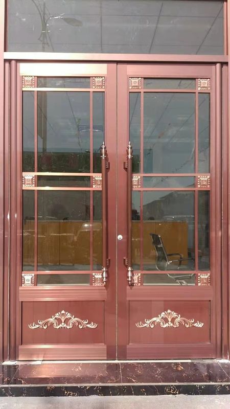 Harga Pabrik Komersial Fire Windproof Aluminium Double Tempered Glass Efisiensi Energi Kfc Supermarket Pintu Otomatis