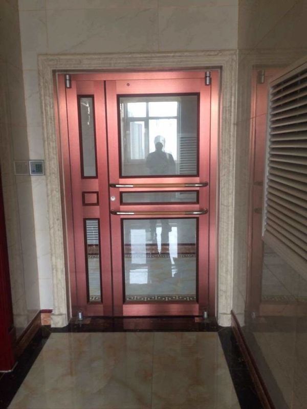 Harga Grosir Pabrik Kerangka Aluminium Depan Toko Kfc Pintu Lantai Musim semi Aman Tempered Double Glassor