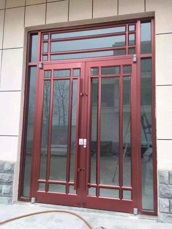 Push Pull Pintu Patio Kaca Ganda 72x80 Pintu Prancis Untuk KFC