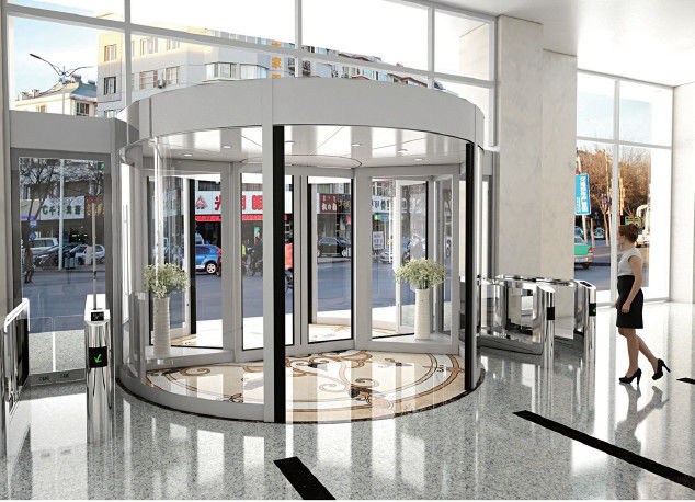 Pintu Berputar Kaca Desain Baru untuk Hotel Bandara Pusat Perbelanjaan Rumah Sakit