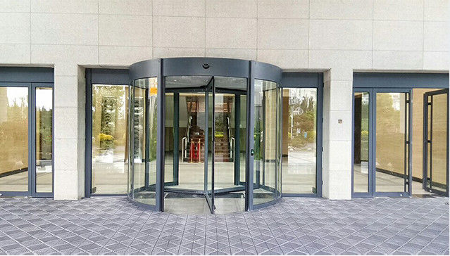 Pintu Berputar Kaca Desain Baru untuk Hotel Bandara Pusat Perbelanjaan Rumah Sakit