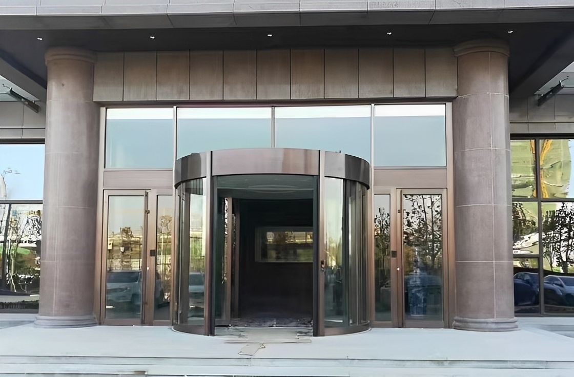 Produsen Kaca Auto Induksi Pintu Berputar Otomatis Penuh untuk Hotel Bangunan Komersial