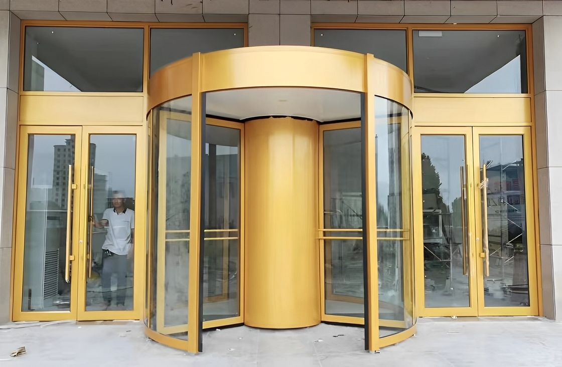 Produsen Kaca Auto Induksi Pintu Berputar Otomatis Penuh untuk Hotel Bangunan Komersial