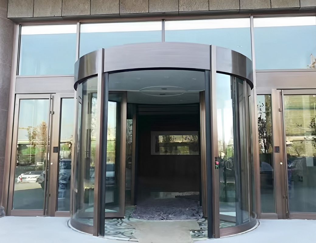 Produsen Kaca Auto Induksi Pintu Berputar Otomatis Penuh untuk Hotel Bangunan Komersial