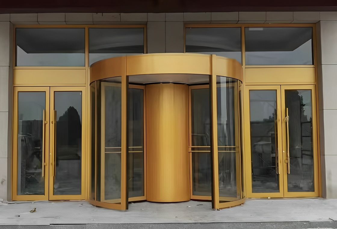 Produsen Kaca Auto Induksi Pintu Berputar Otomatis Penuh untuk Hotel Bangunan Komersial