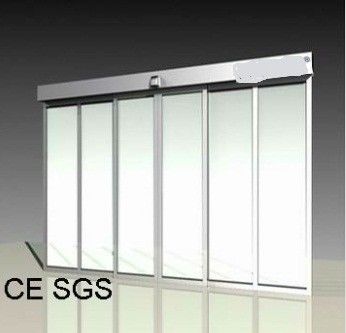 Cina Silver Aluminum frames Telescopic Sliding Door Width 3000-6000 mm Open time 0-9 s pabrik